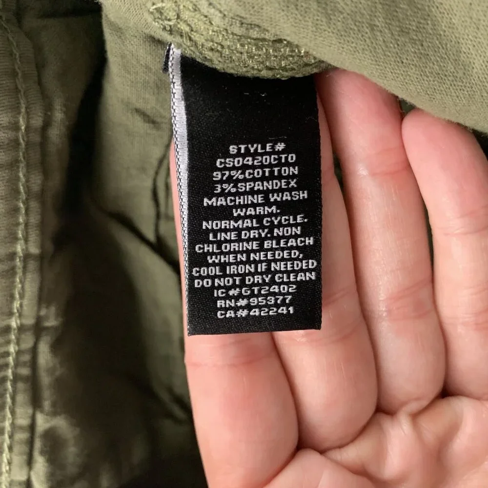 Sanctuary Dark Burnt Olive Canvas Split Front Triple Threat Maxi Skirt 29 New - Picture 4 of 6